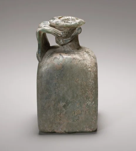 Glass square bottle