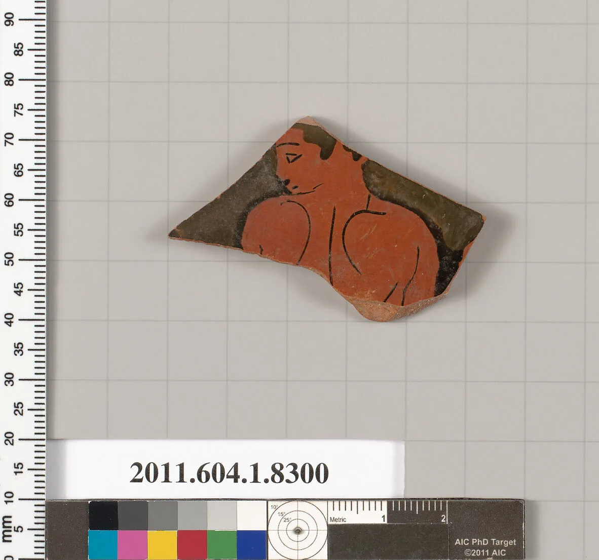 Terracotta fragment of a kylix (drinking cup) — Unknown