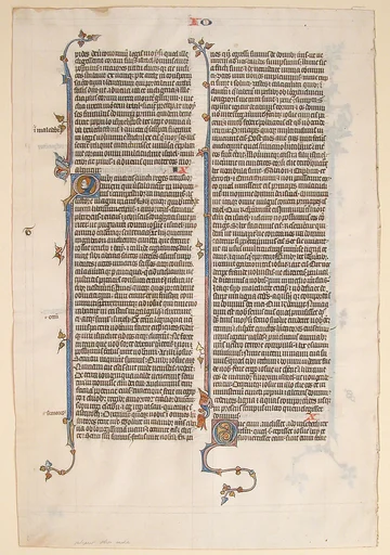 Manuscript Leaf from a Bible