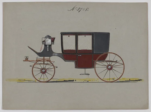 Design for Glass Panel Coach, no. 3748