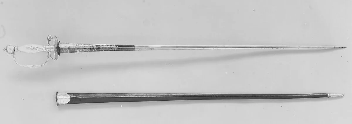 Smallsword with Scabbard — Unknown