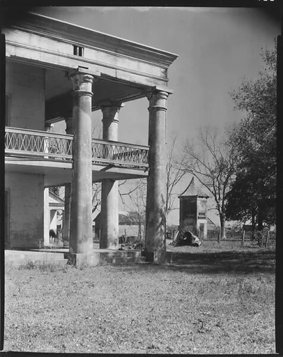 [Corner of Uncle Sam Plantation House and Garconniere, St. James Parish, Louisiana]