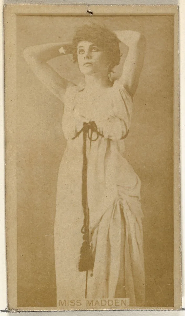Miss Madden, from the Actors and Actresses series (N145-8) issued by Duke Sons & Co. to promote Duke Cigarettes — W. Duke, Sons & Co.|American Tobacco Company