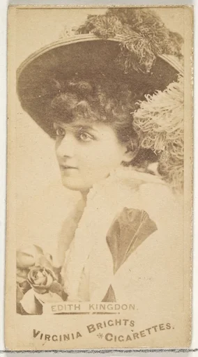 Edith Kingdon, from the Actors and Actresses series (N45, Type 1) for Virginia Brights Cigarettes