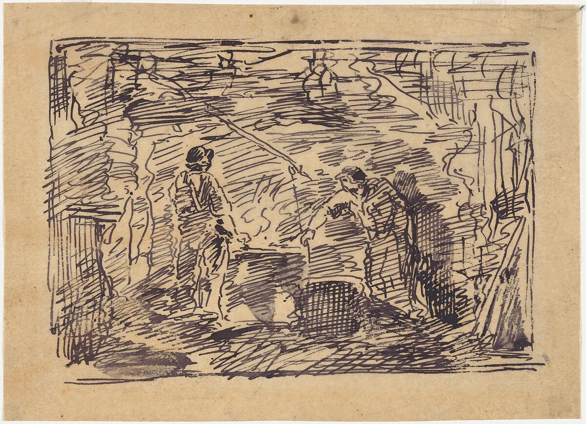 Stirring the Pot — Charles-François Daubigny