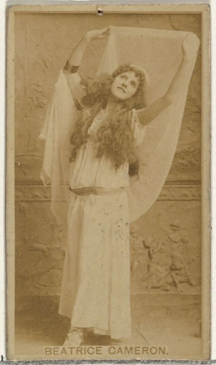 Beatrice Cameron, from the Actors and Actresses series (N145-8) issued by Duke Sons & Co. to promote Duke Cigarettes — American Tobacco Company|W. Duke, Sons & Co.