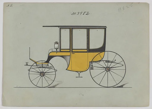 Design for 6 seat Rockaway, no. 3982