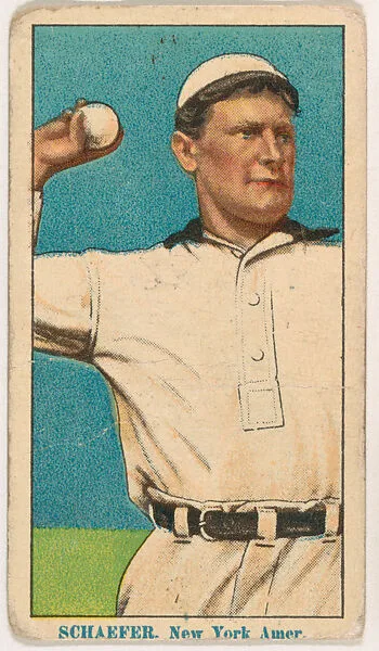 Herman "Germany" Schaefer, New York, from Coupon Cigarettes Baseball Issue, 1914-1916 — Coupon Cigarettes