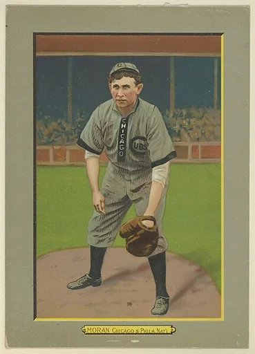 Pat Moran, Catcher, Chicago Cubs (National League), Philadelphia Phillies (National League), from Turkey Red Cabinets (T3)