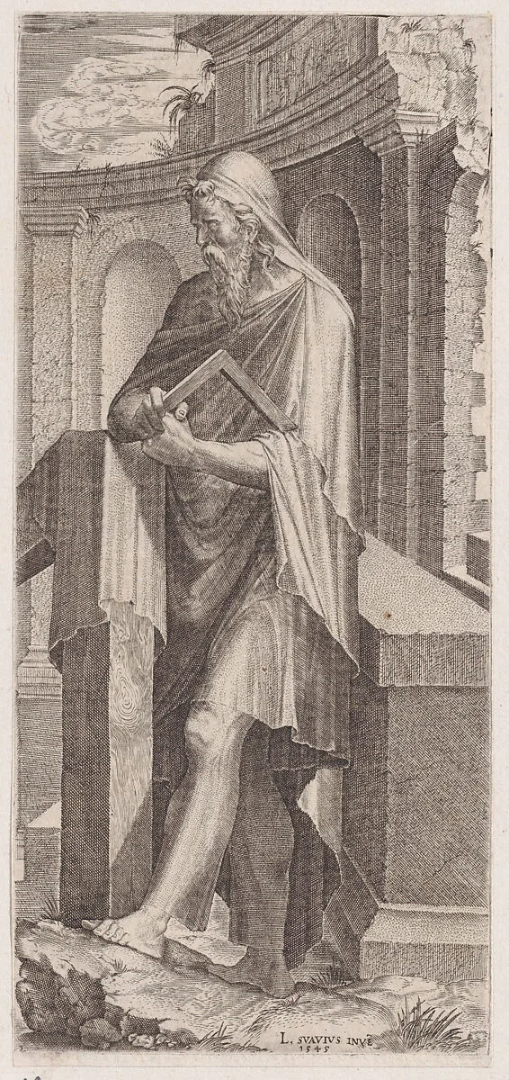 St. Judas Thaddaeus, from Christ, the Twelve Apostles and St. Paul — Lambert Suavius