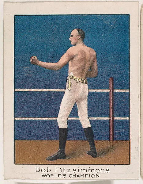 Bob Fitzsimmons, from the Champion Athlete and Prize Fighter series (T220), issued by Mecca and Tolstoi Cigarettes — Tolstoi Cigarettes|Mecca Cigarettes