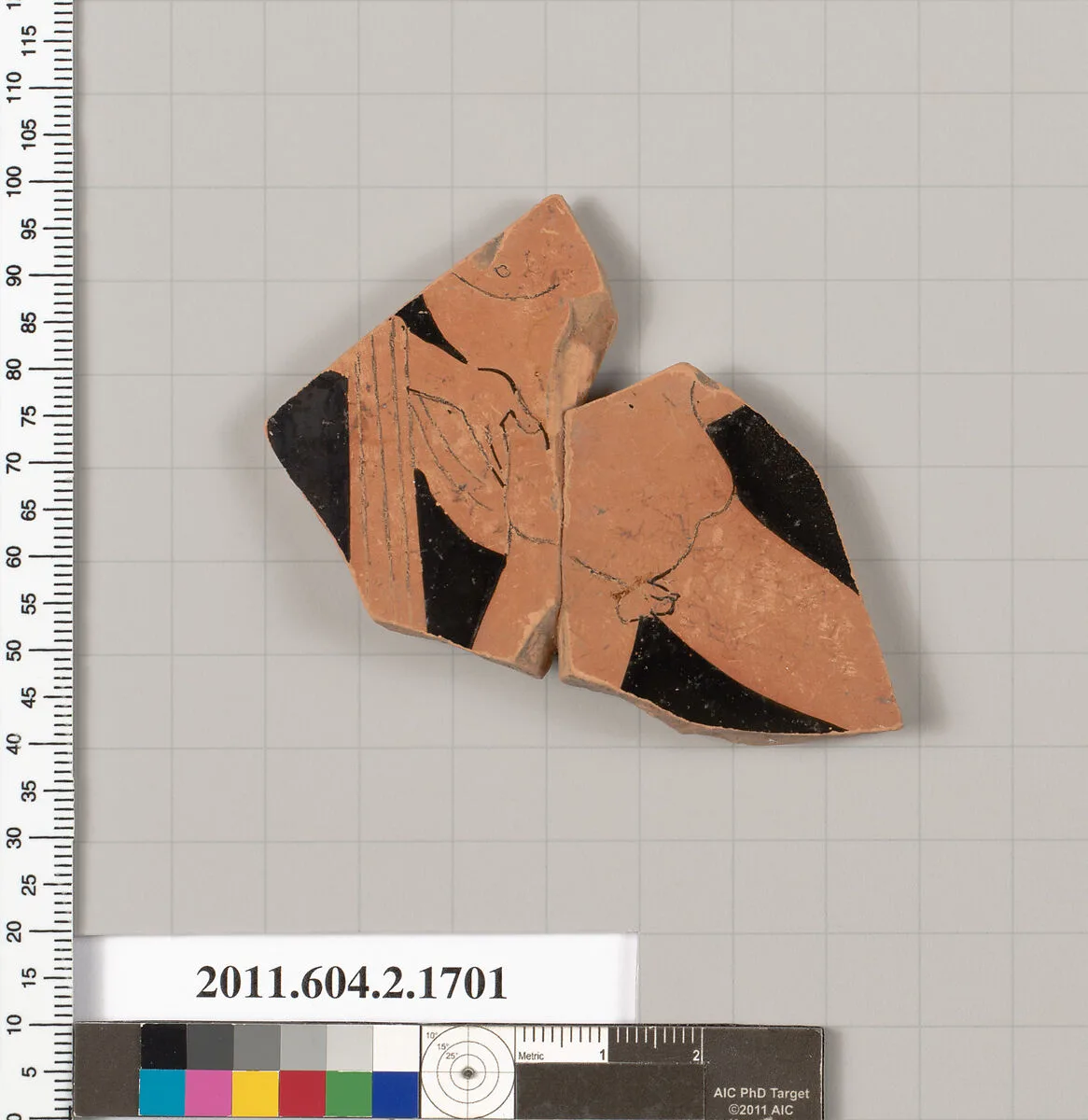 Terracotta fragment of a skyphos (deep drinking cup) — Unknown