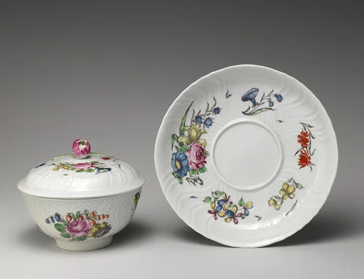Bowl with cover and stand