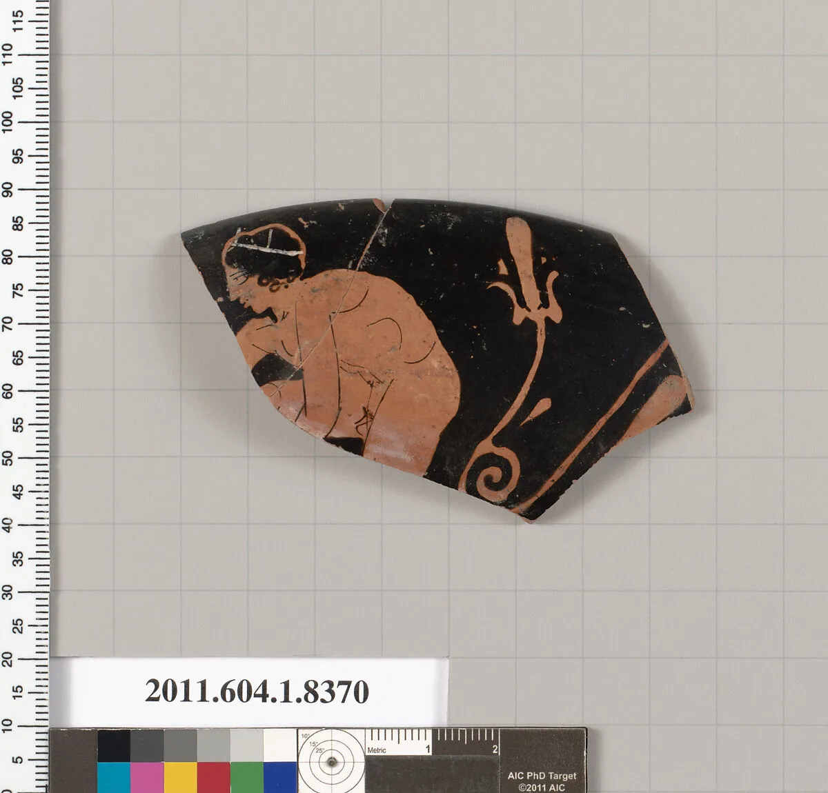 Terracotta rim fragment of a kylix (drinking cup) — Unknown