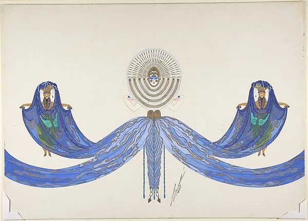 "La Mediterranée": Costume Design for "Les Mers," George White's Scandals, New York, 1923 — Erté (Romain de Tirtoff)