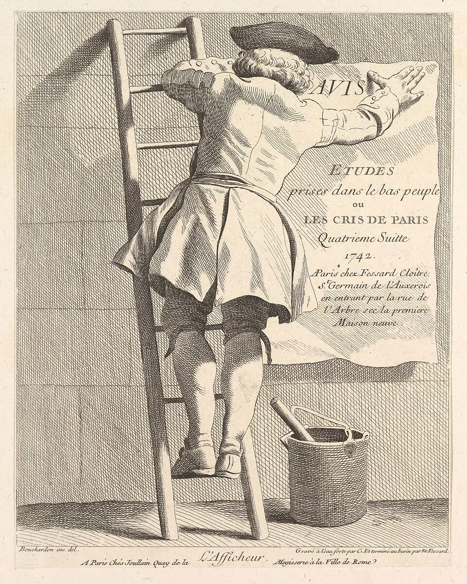 The Sign Poster — Anne Claude Philippe de Tubières, comte de Caylus|Edme Bouchardon