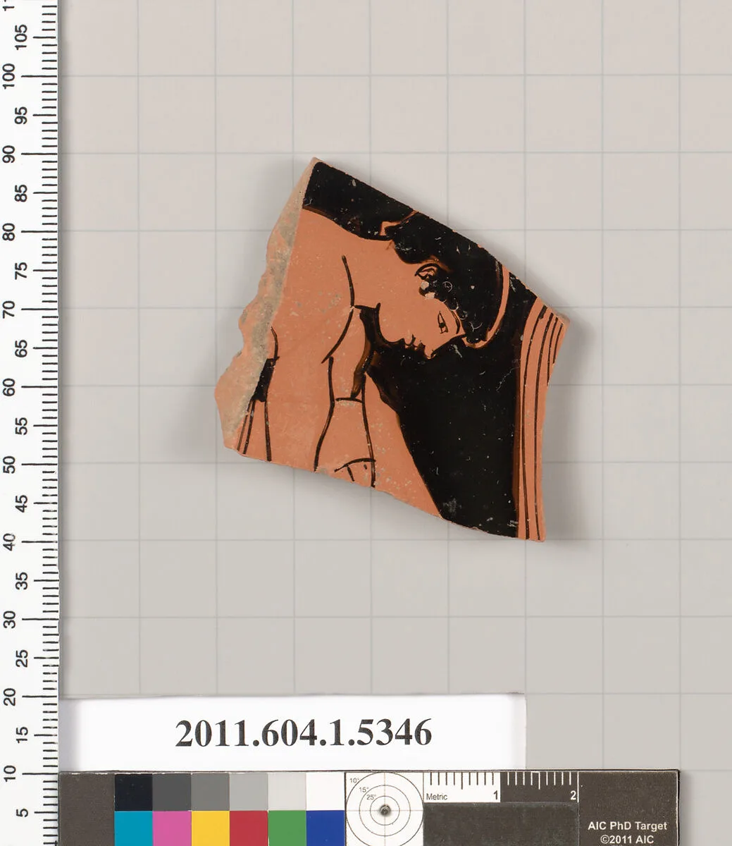 Terracotta fragment of a kylix (drinking cup) — Unknown