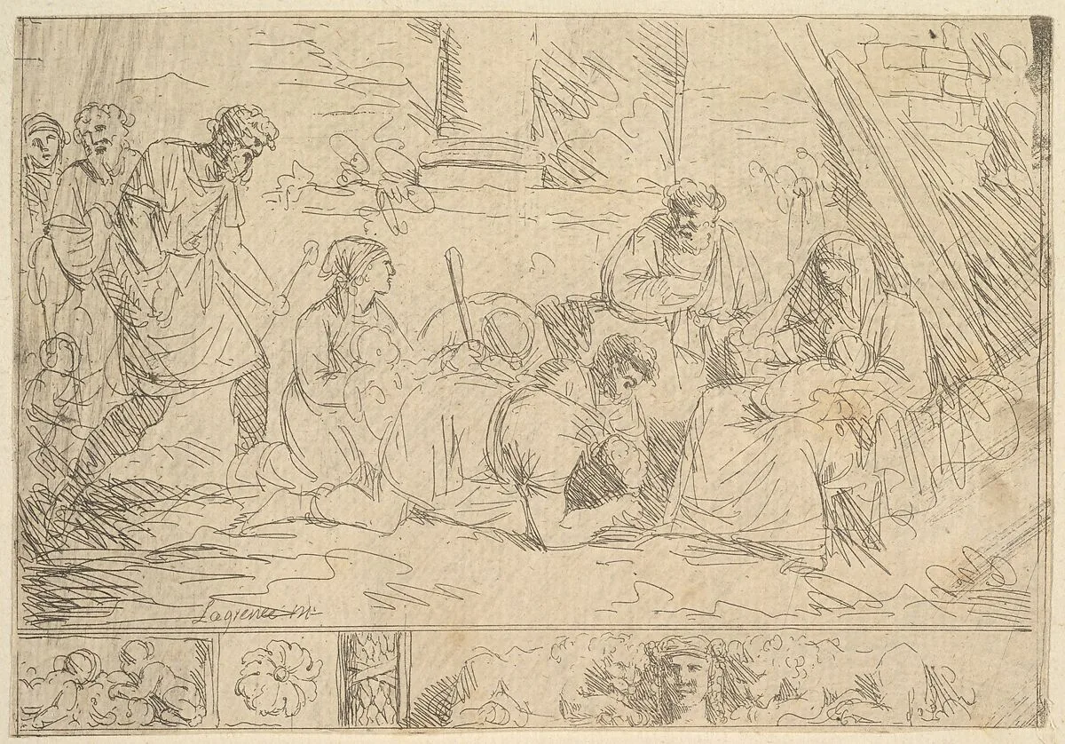 L'Adoration des Bergers (The Adoration of the Shepherds) — Jean Jacques Lagrenée