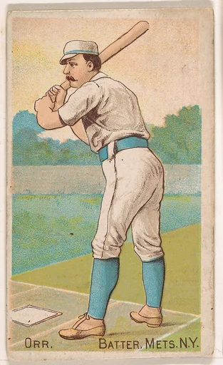 Orr, Batter, Metropolitans, New York, from the Gold Coin series (N284) for Gold Coin Chewing Tobacco