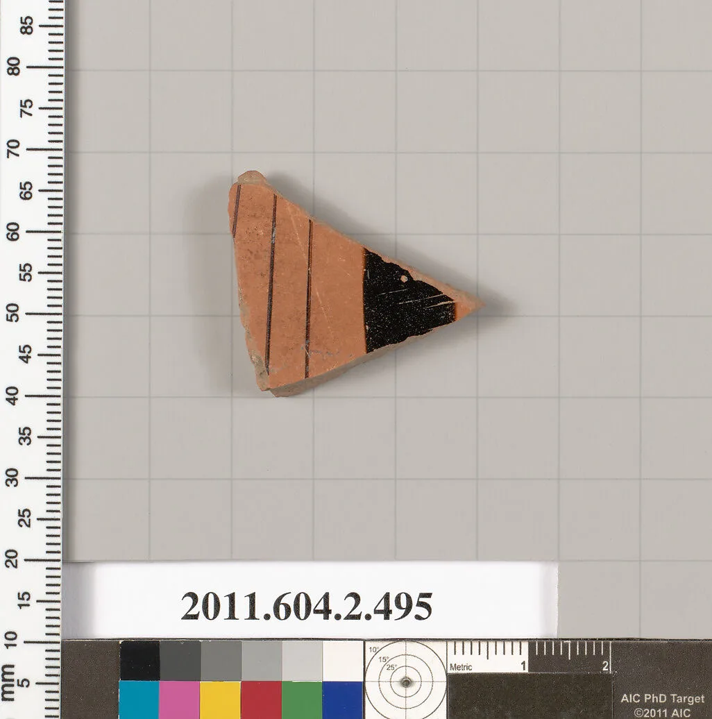Terracotta fragment of a column-krater (bowl for mixing wine and water) — Unknown