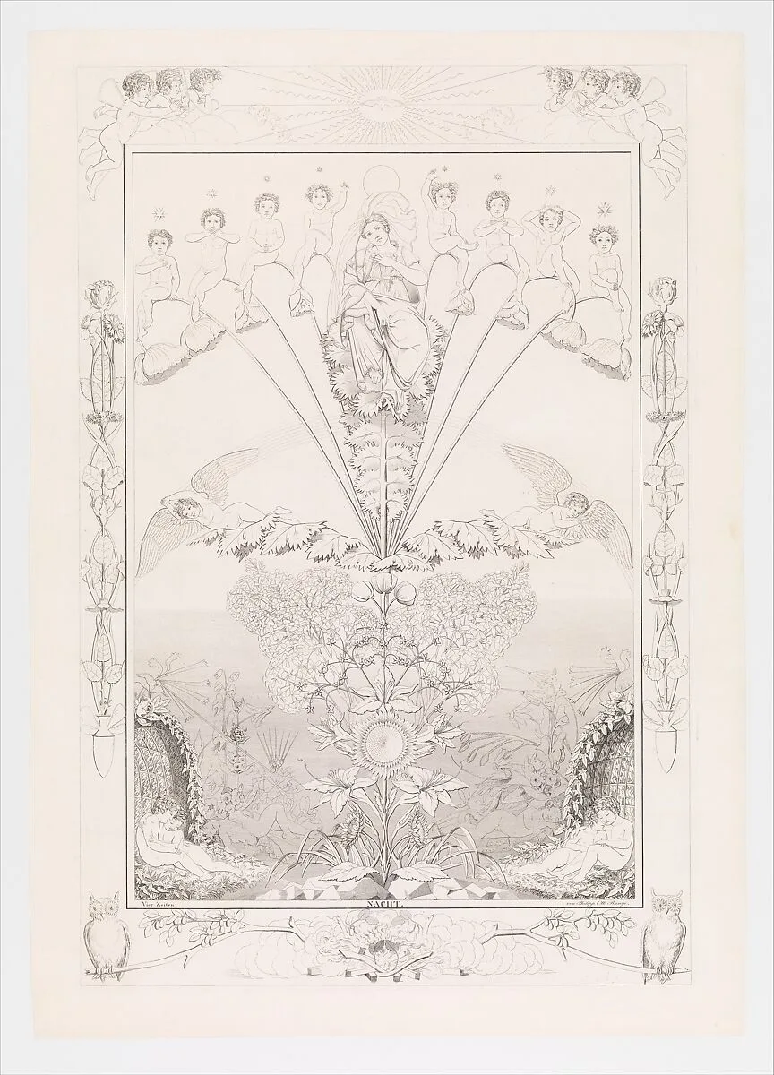 Night, from the series The Times of the Day — Philipp Otto Runge|Johann Adolph Darnstedt|Ephraim Gottlieb Krüger|Johann Gottlieb Seyfert