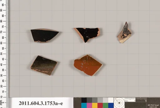 Terracotta fragments of kylikes: Band or lip cups (drinking cups)