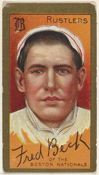 Fred Beck, Boston Rustlers, National League, from the "Baseball Series" (Gold Borders) set (T205) issued by the American Tobacco Company — American Tobacco Company
