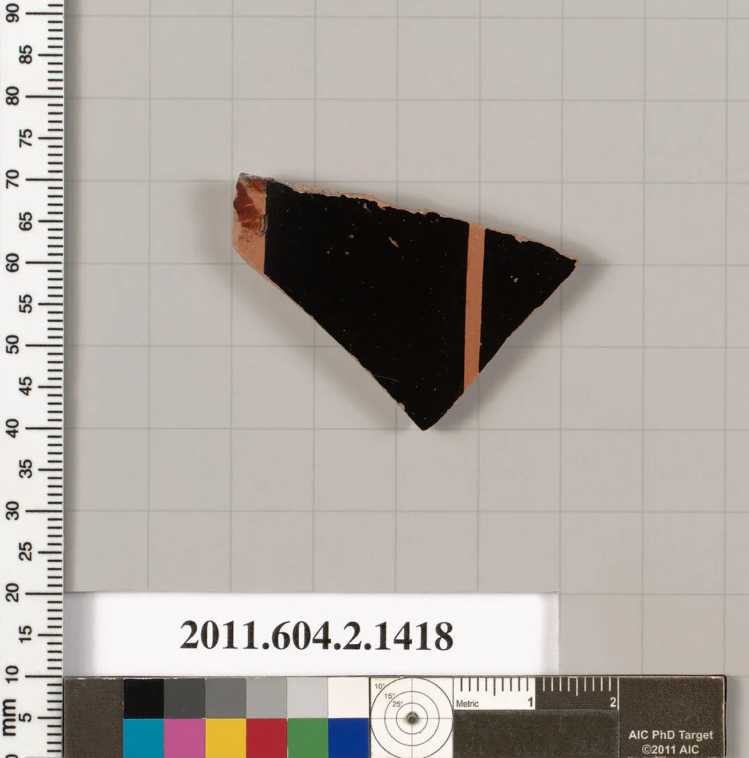 Terracotta fragment of a skyphos (deep drinking cup) — Unknown
