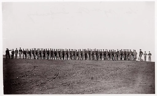 [Line of Soldiers, 139th Pennsylvania Infantry]