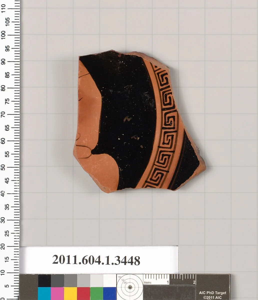 Terracotta fragment of a kylix (drinking cup) — Unknown
