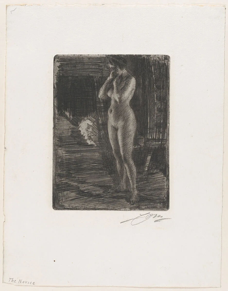 The First Pose — Anders Zorn