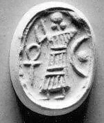 Stamp seal (scaraboid) with cultic scene — Unknown