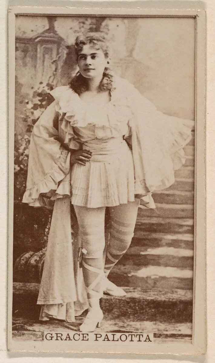 Grace Palotta, from the Actresses series (N245) issued by Kinney Brothers to promote Sweet Caporal Cigarettes — Kinney Brothers Tobacco Company