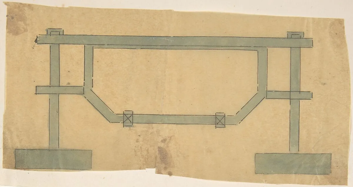 Plan for a Grate — Anonymous, British, 19th century