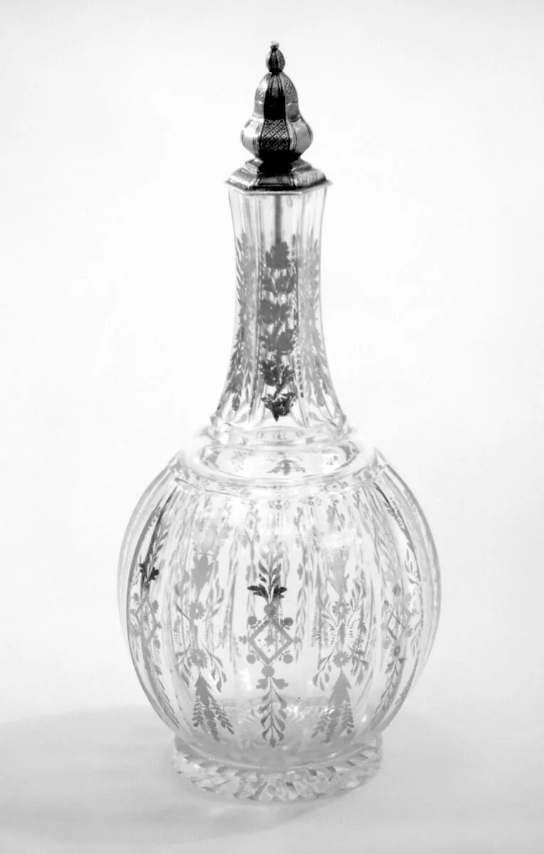 Pair of toilet-water bottles (part of a toilet service) — Unknown