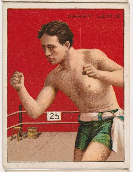 Harry Lewis, from the Champion Pugilists series (T219), issued by Mecca and Hassan Cigarettes — Hassan Cigarettes|Mecca Cigarettes