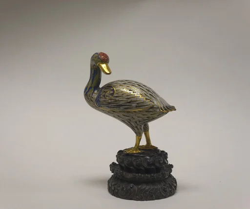 清乾隆  銅胎掐絲琺瑯鳧鴨|Duck