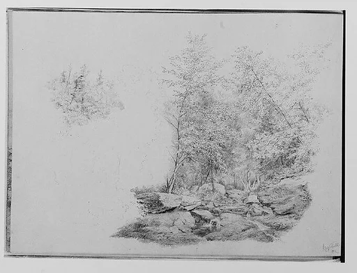 Catskill 1864: A Forest Stream (from Sketchbook)