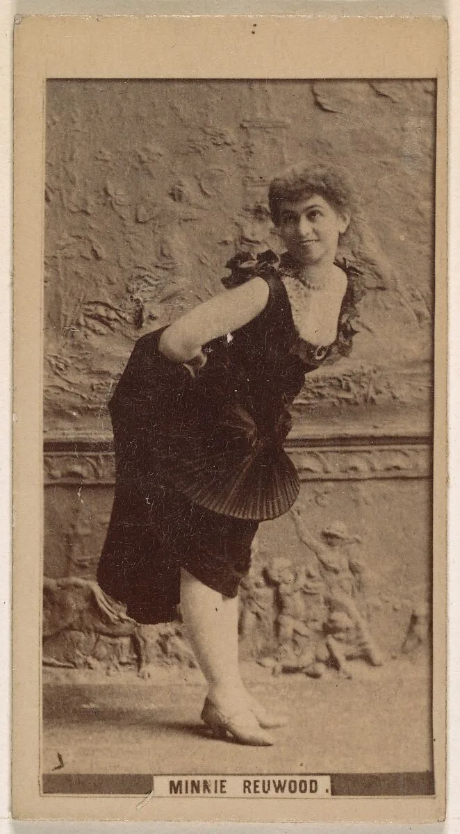 Minnie Redwood, from the Actresses series (N245) issued by Kinney Brothers to promote Sweet Caporal Cigarettes — Kinney Brothers Tobacco Company