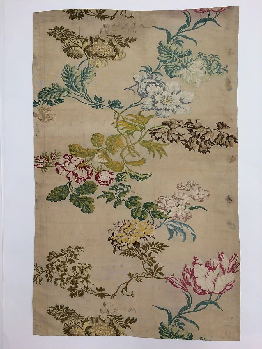 Piece of dress silk — Unknown