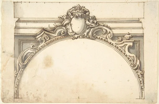 Design for an Arch Surmounted by a Cartouche with a Ducal Crown