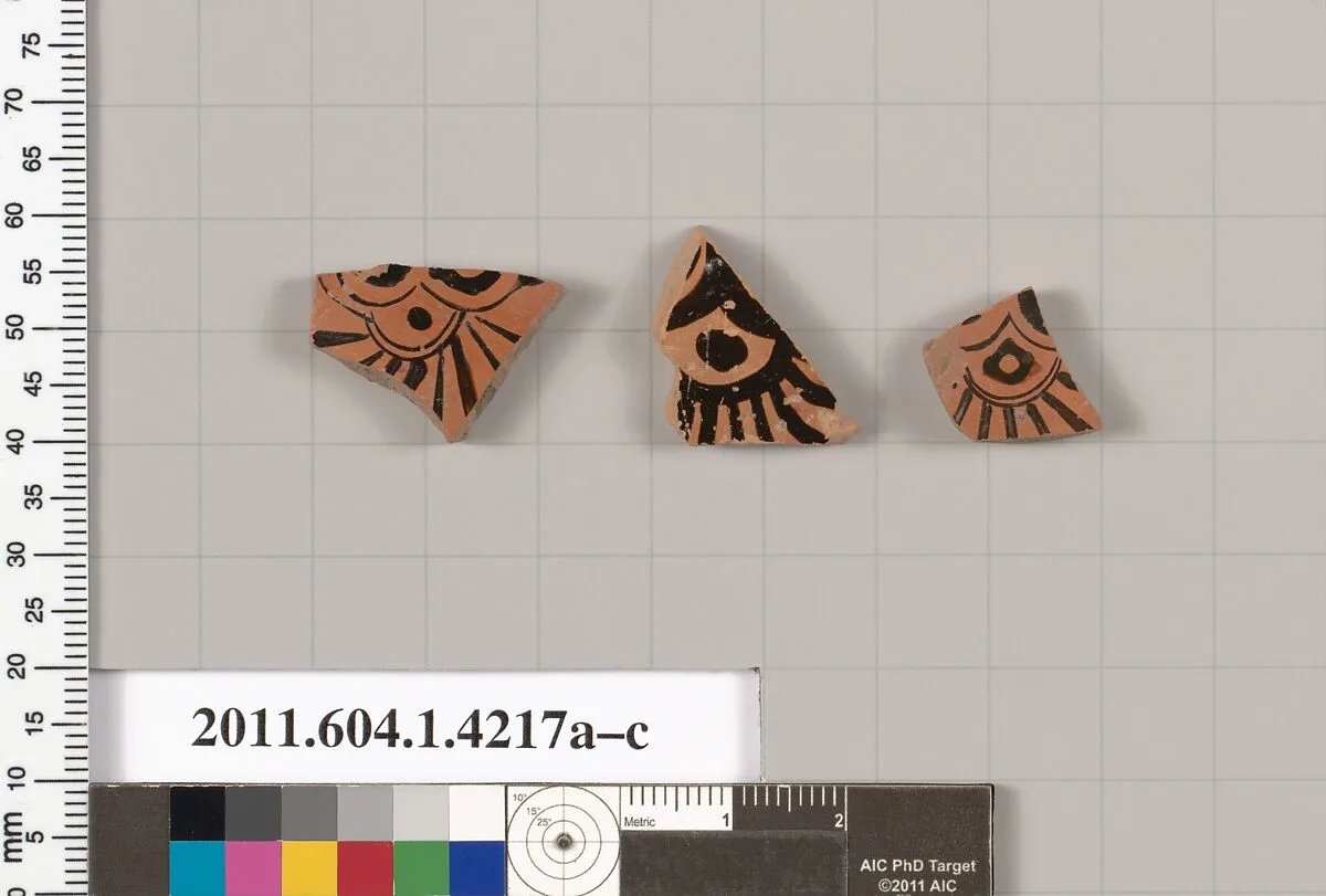 Terracotta fragments of kylikes (drinking cups) — Unknown