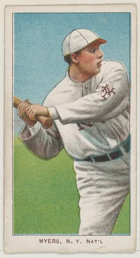 Myers, New York, National League, from the White Border series (T206) for the American Tobacco Company