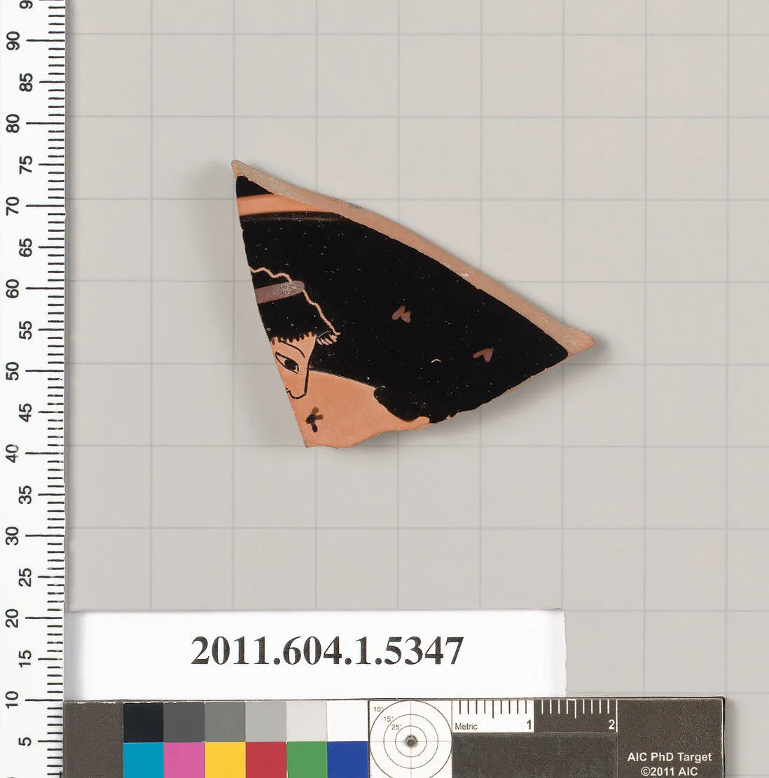Terracotta fragment of a kylix (drinking cup) — Unknown