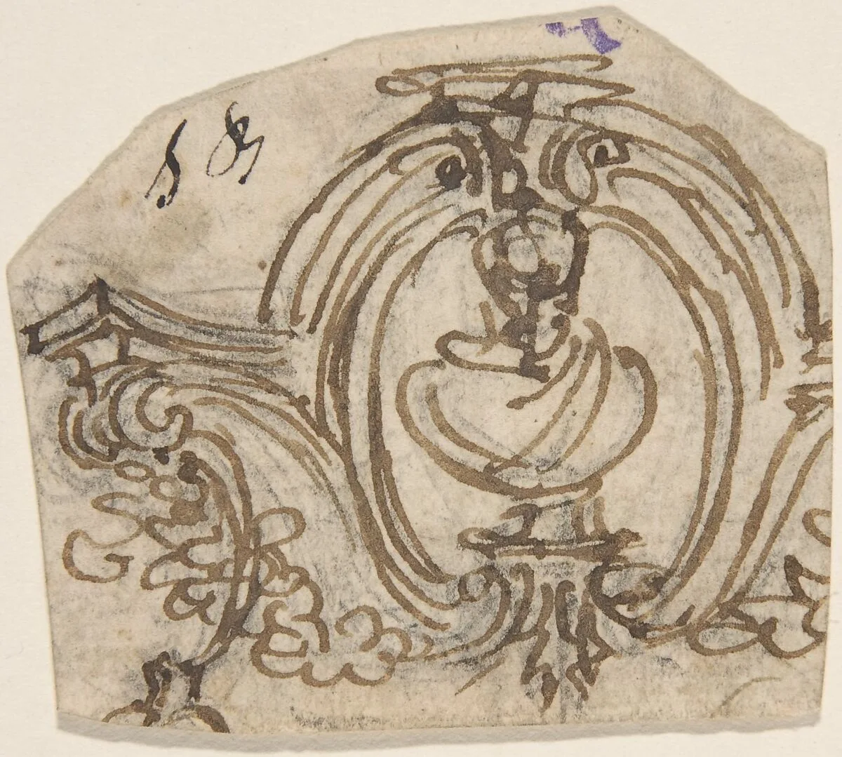 Design for an Overdoor with a Bust — Giovanni Battista Foggini