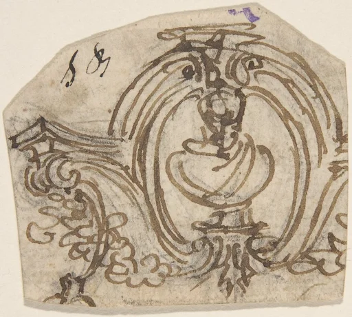 Design for an Overdoor with a Bust