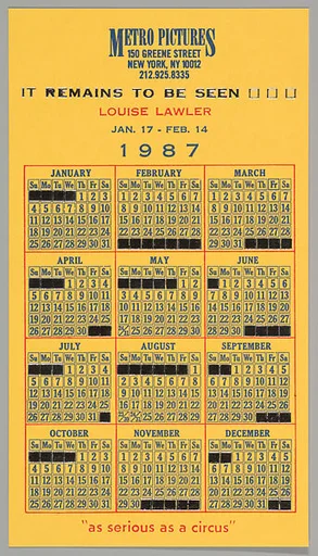 [Announcement and Envelope for "It Remains To Be Seen", Metro Pictures, New York City]