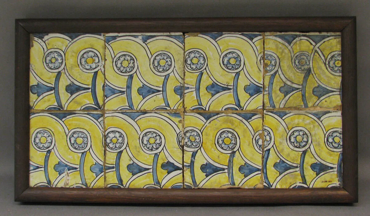 Panel of tiles (8) — Unknown