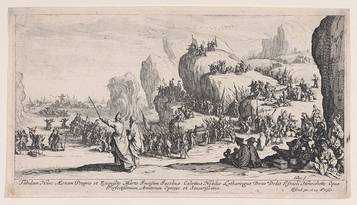 Le Passage de la Mer Rouge (The Passage of the Red Sea) — Jacques Callot|Israël Henriet