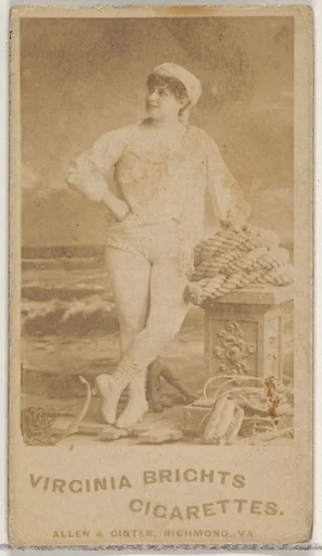 From the Actors and Actresses series (N45, Type 5) for Virginia Brights Cigarettes